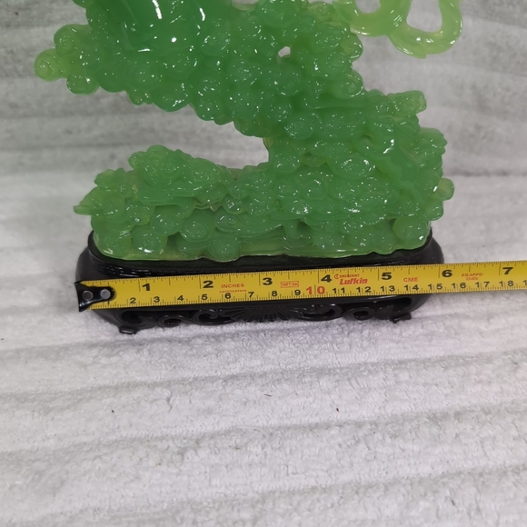 Vita Faux Jade Asian Woman Hong Kong Figure Girl Statue Decor Plastic Vintage - Picture 9 of 9